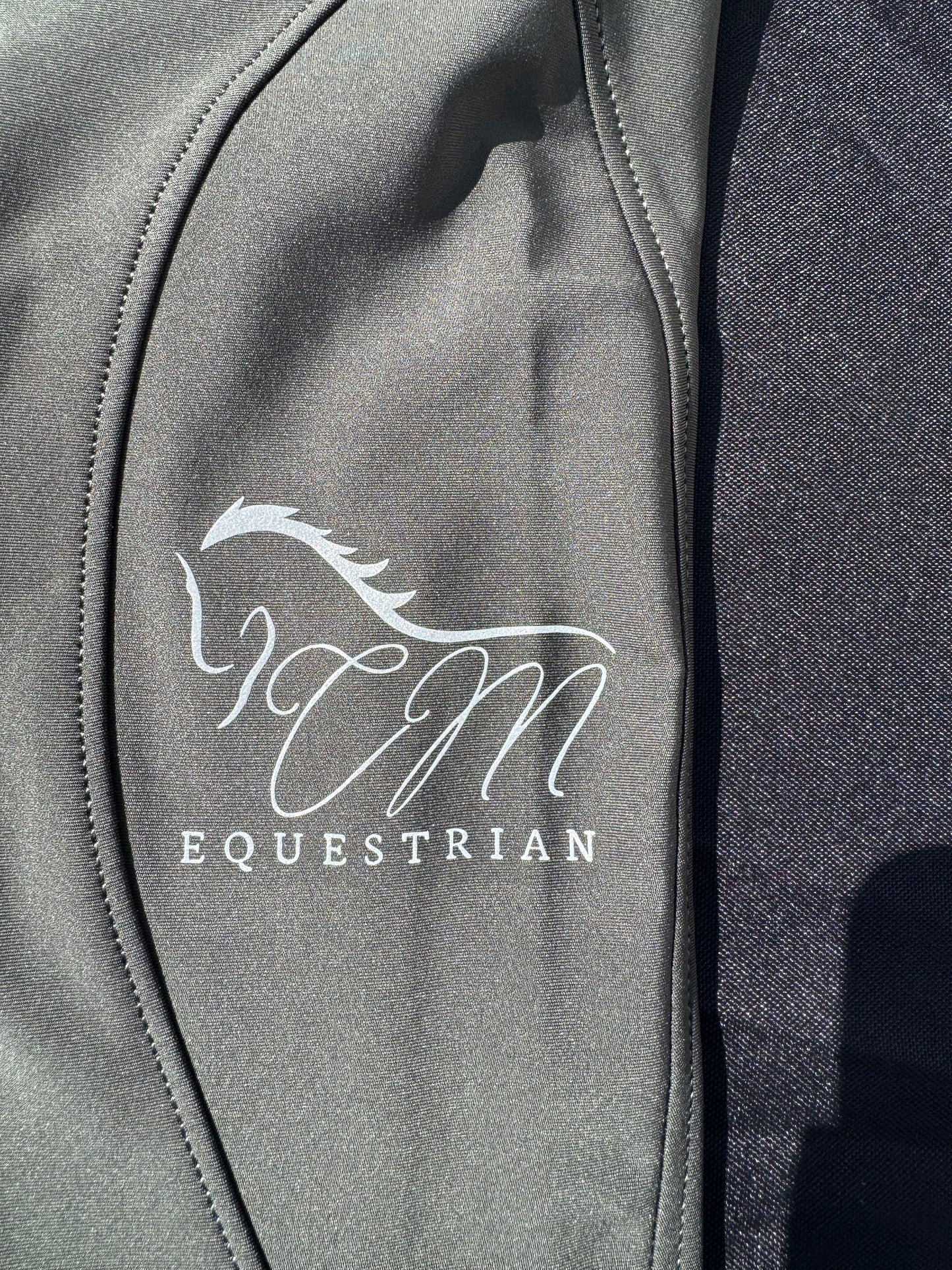 Green Button up Breeches Amy Green full bottomed logo CM pocket