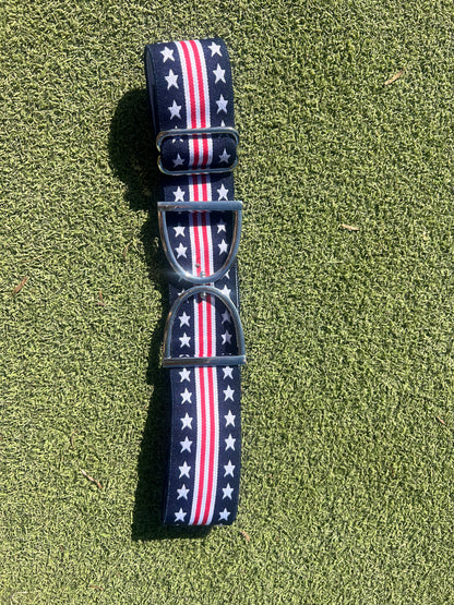 Stirrup belt buckle with Black adjustable