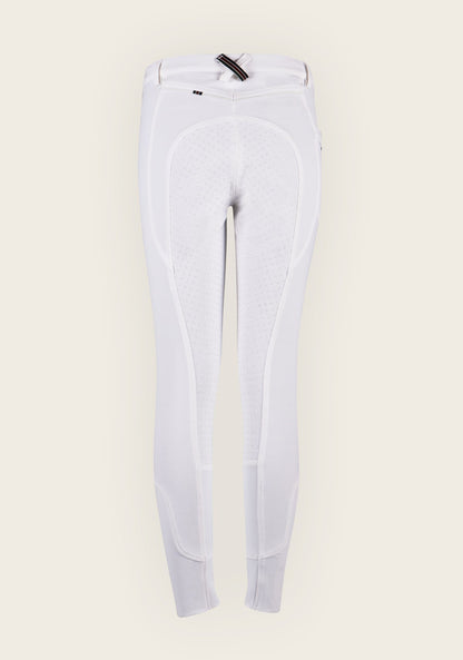 Inspire Full Seat High Waist White Bamboo Breeches