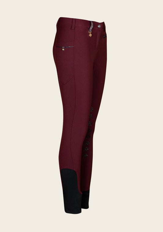 Espoir Inspire Burgundy Knee Patch Bamboo Breeches