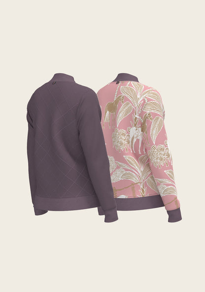  Poppy Seed Island Horses Reversible Jacket