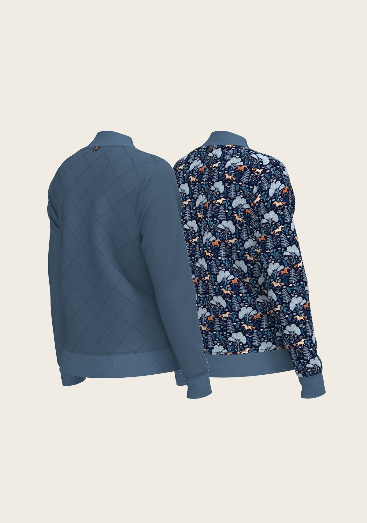 Mid Blue Forest Reversible Jacket