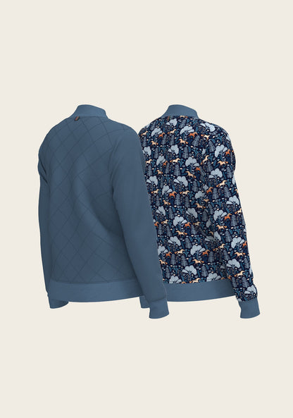 Mid Blue Forest Reversible Jacket