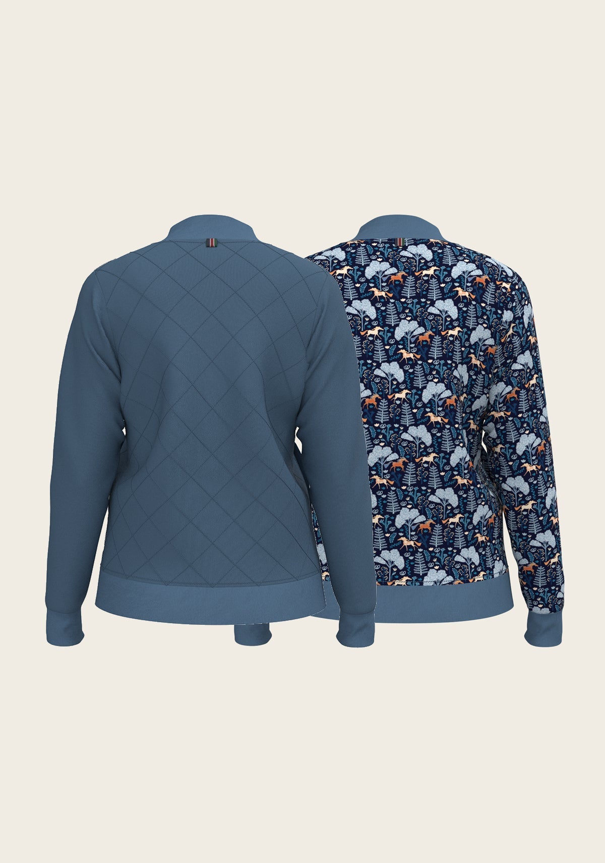 Mid Blue Forest Reversible Jacket