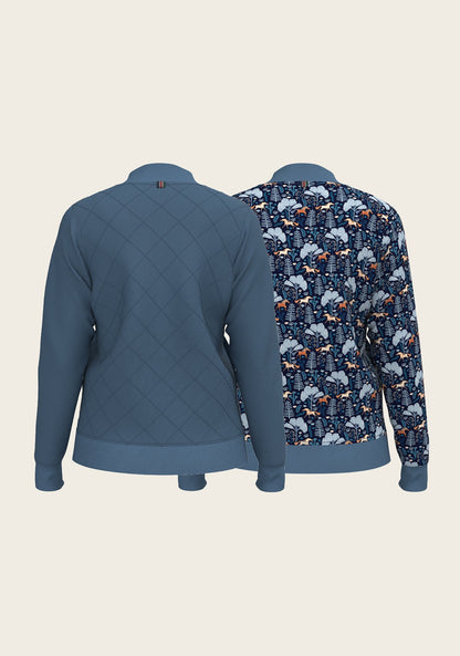 Mid Blue Forest Reversible Jacket