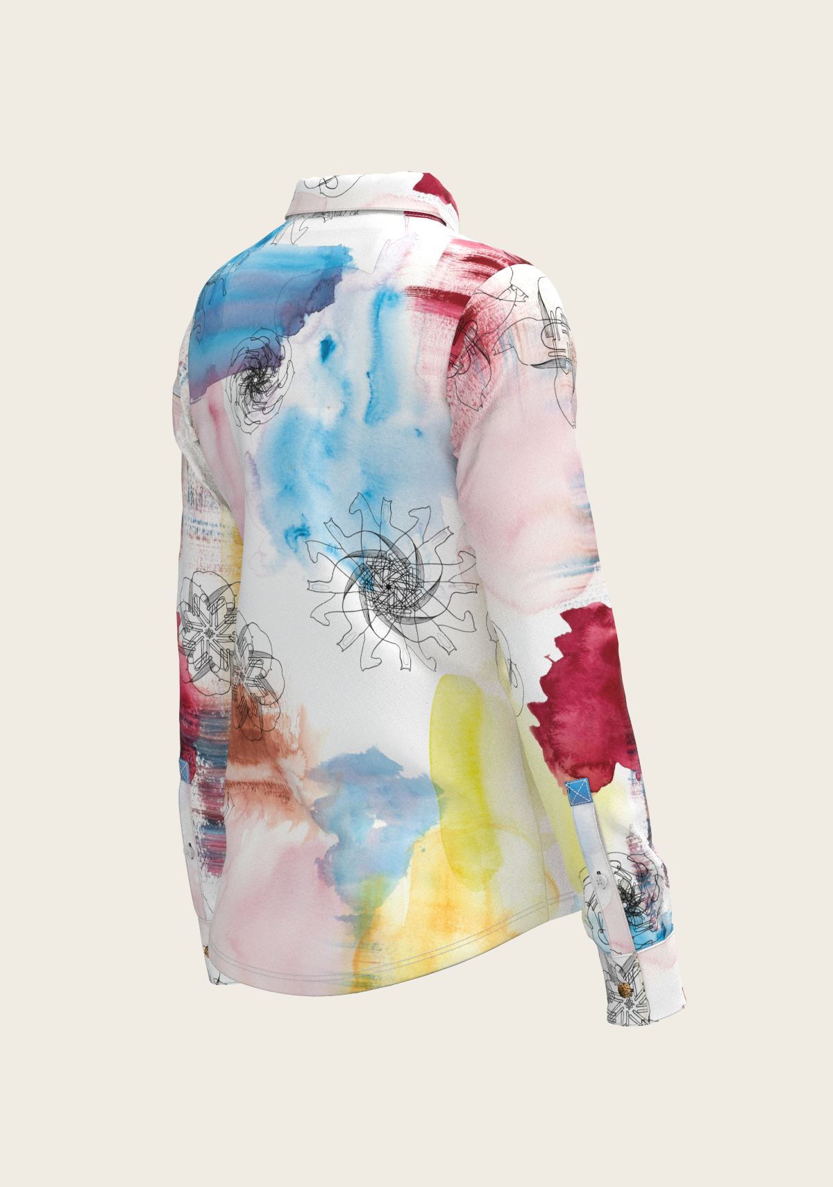 Horse Flower Fair Ladies Button Shirt