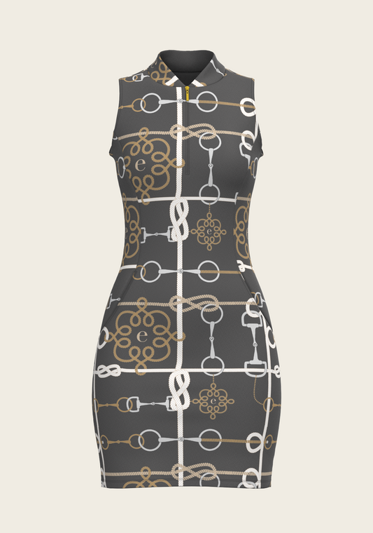 Grey Cable Golf Dress