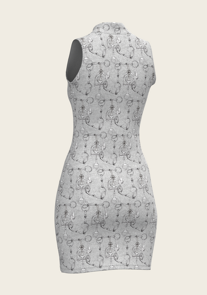 Melange Bits Golf Dress