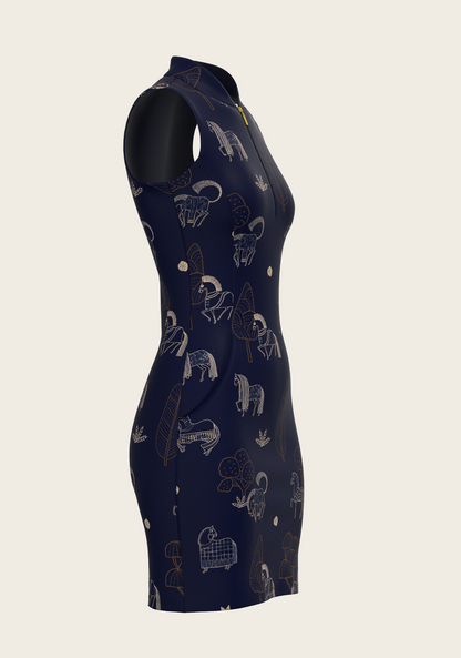 Navy Magic Golf Dress