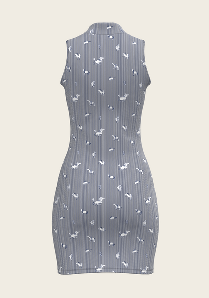 Navy Stripes Golf Dress