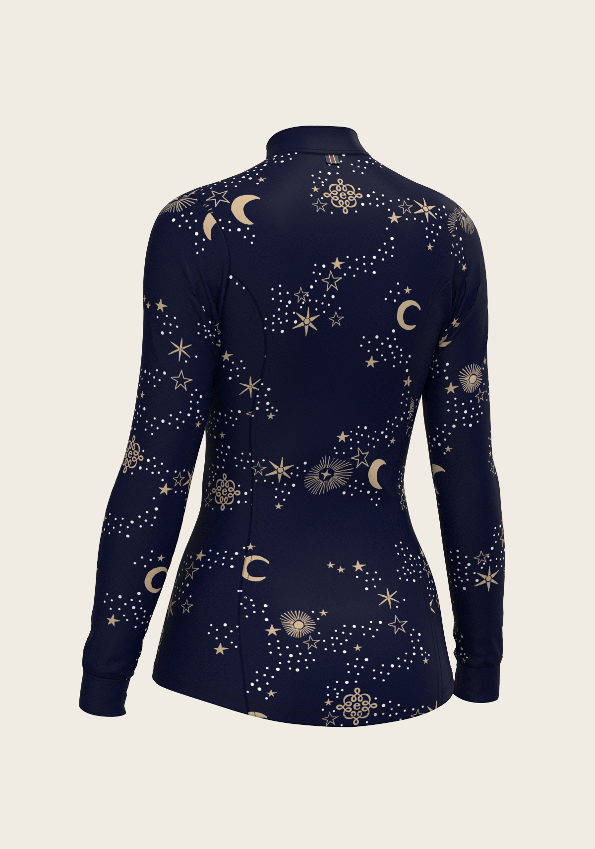  Stars on Navy Quarter Zip Sun Shirt