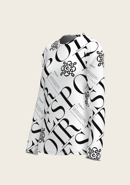 ESPOIR Monochrome Long Sleeve Sport T-Shirt