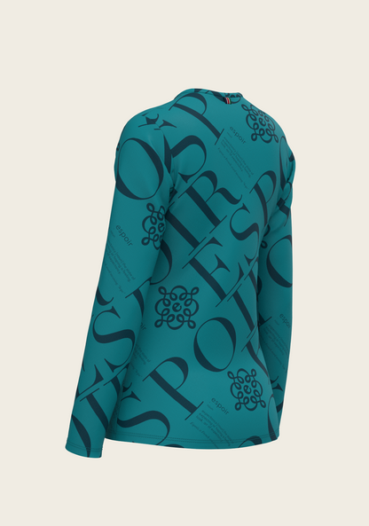 ESPOIR Teal Long Sleeve Sport T-Shirt