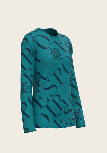 ESPOIR Teal Long Sleeve Sport T-Shirt