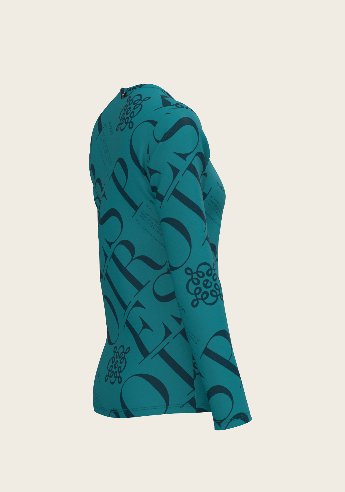 ESPOIR Teal Long Sleeve Sport T-Shirt