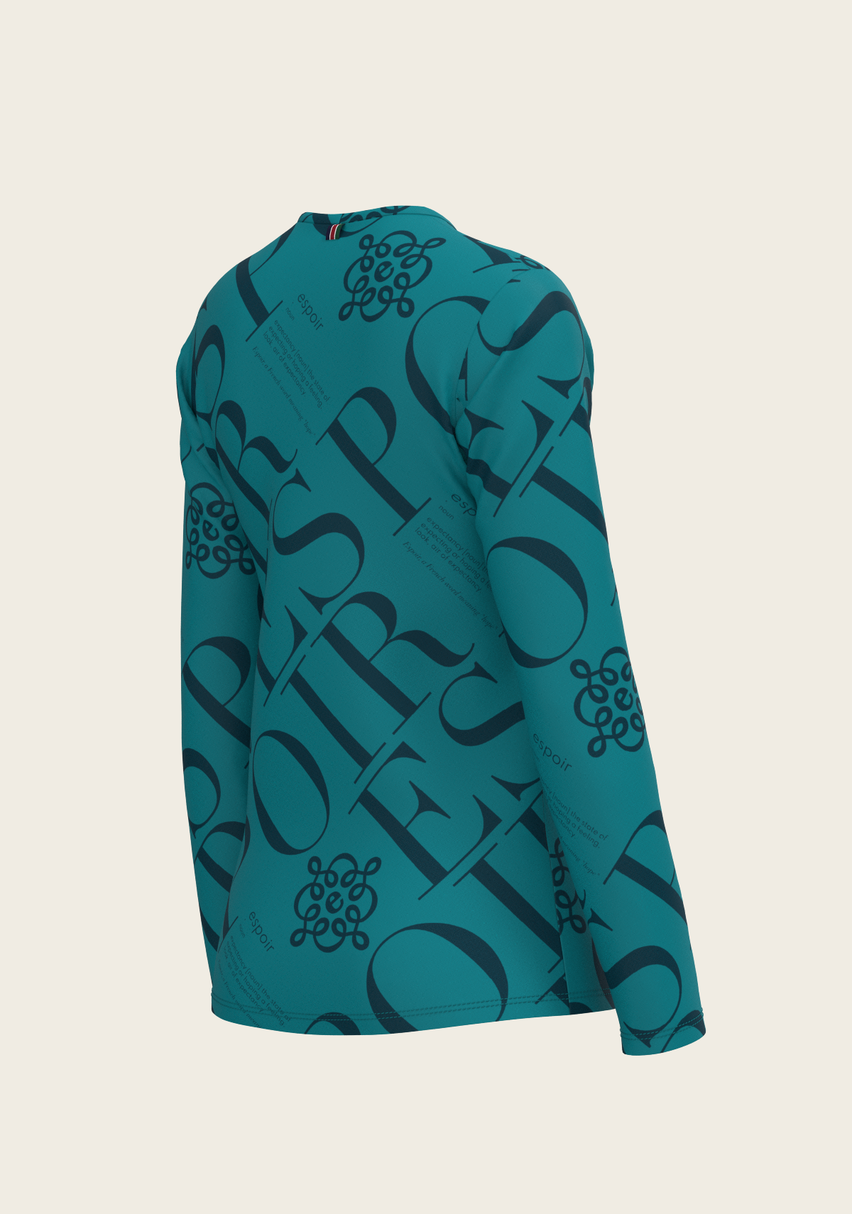 ESPOIR Teal Long Sleeve Sport T-Shirt