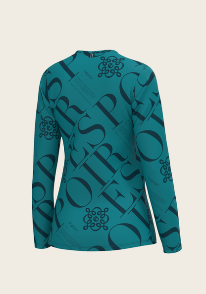 ESPOIR Teal Long Sleeve Sport T-Shirt