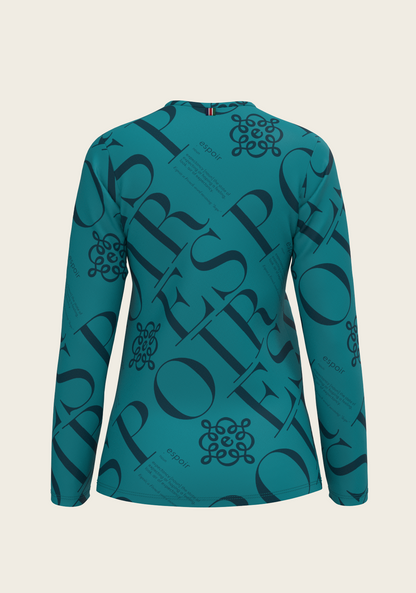 ESPOIR Teal Long Sleeve Sport T-Shirt