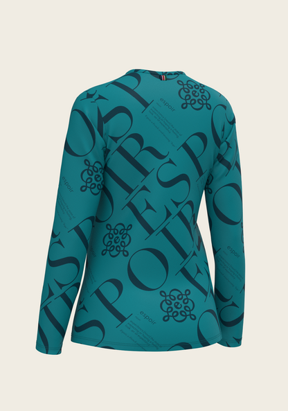 ESPOIR Teal Long Sleeve Sport T-Shirt