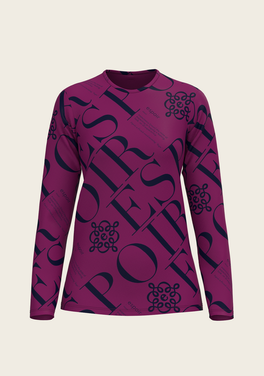 ESPOIR Berry Long Sleeve Sport T-Shirt