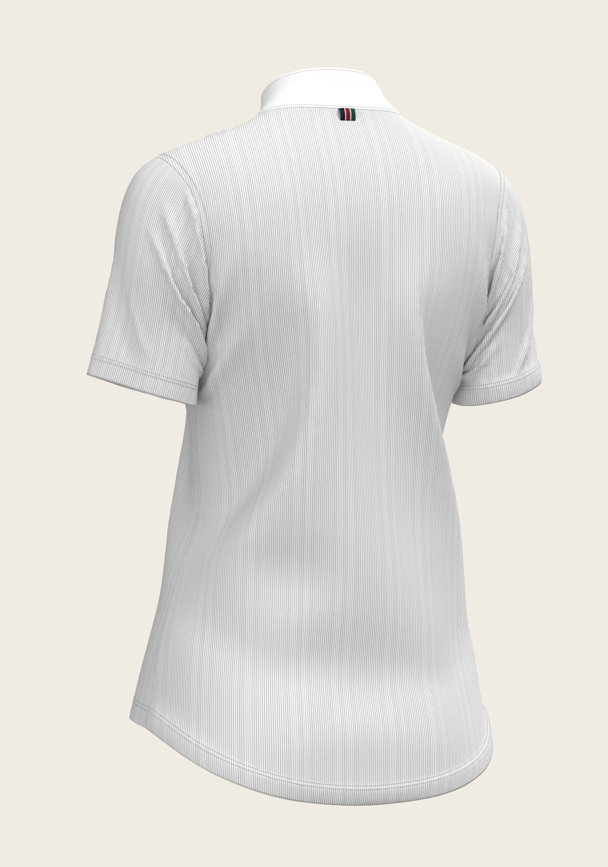  Stripes in Grey Short Pleated Short Sleeve Show Shirt