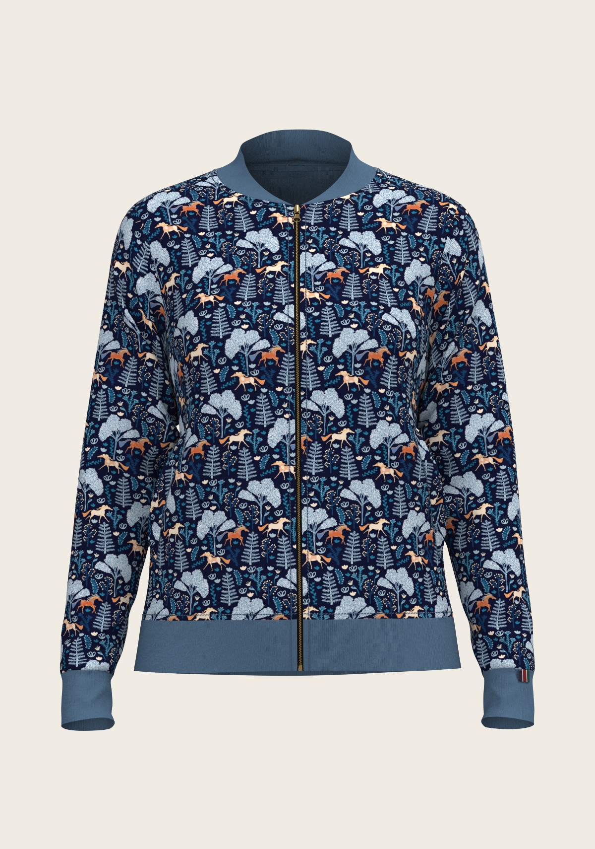 Mid Blue Forest Reversible Jacket