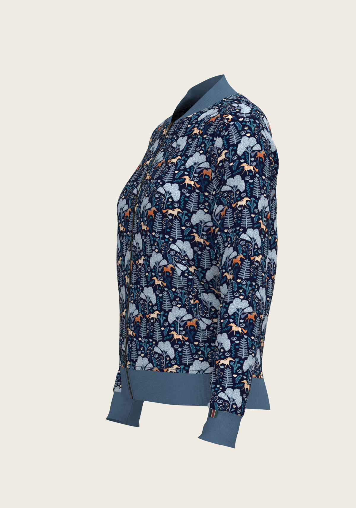 Mid Blue Forest Reversible Jacket