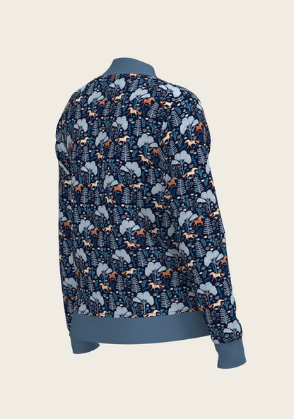 Mid Blue Forest Reversible Jacket