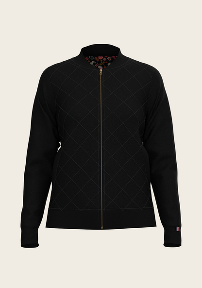  Bouquet on Black Reversible Jacket