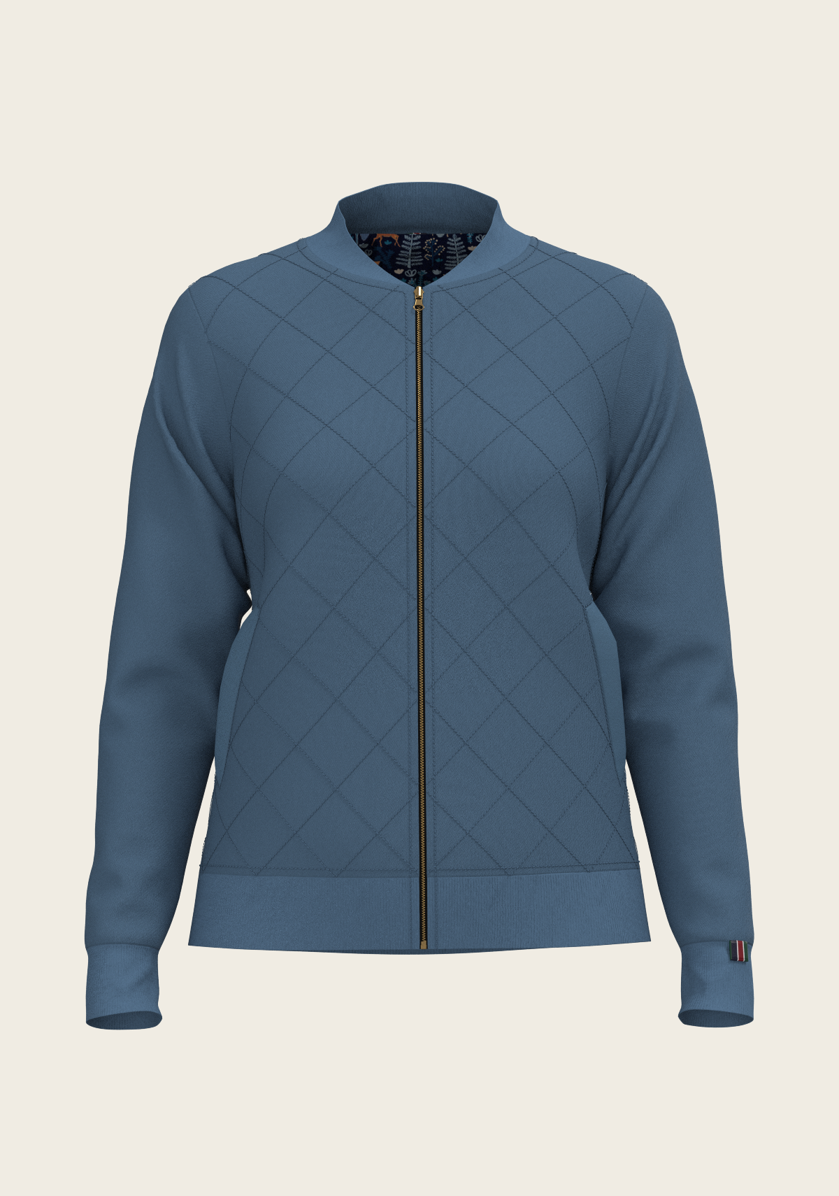 Mid Blue Forest Reversible Jacket