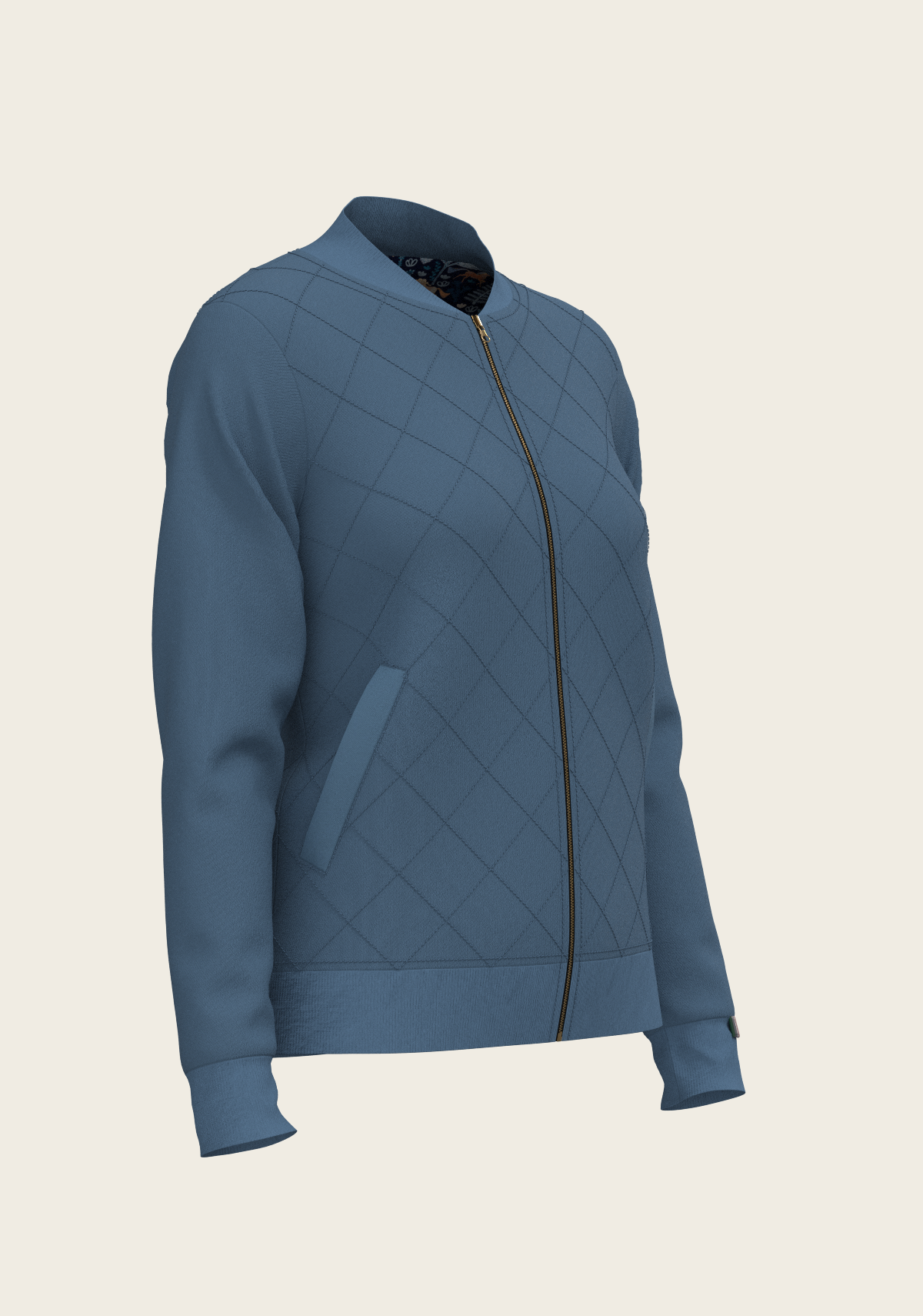 Mid Blue Forest Reversible Jacket