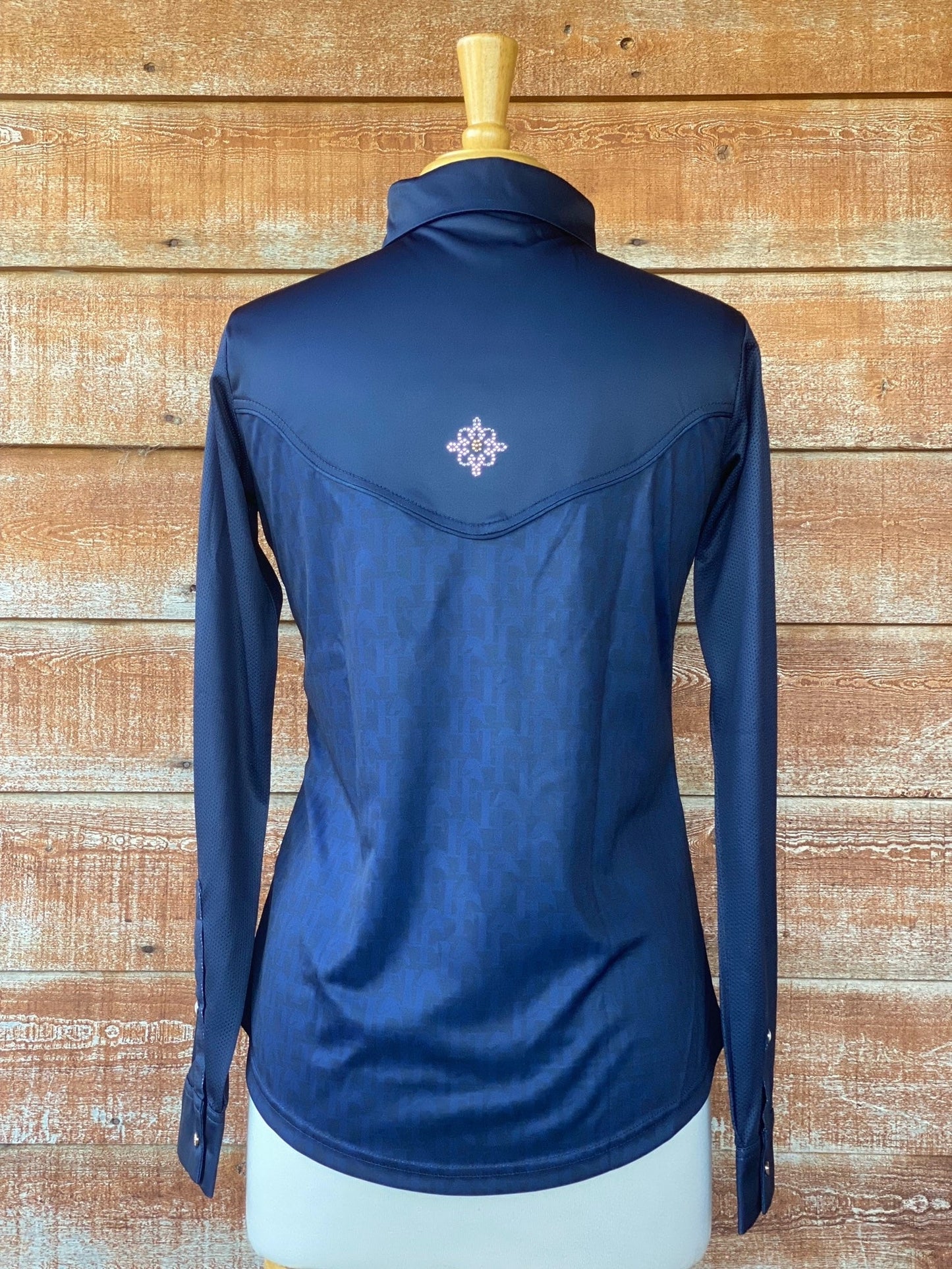 Lakota Navy Ladies Western Style Shirt WS3002