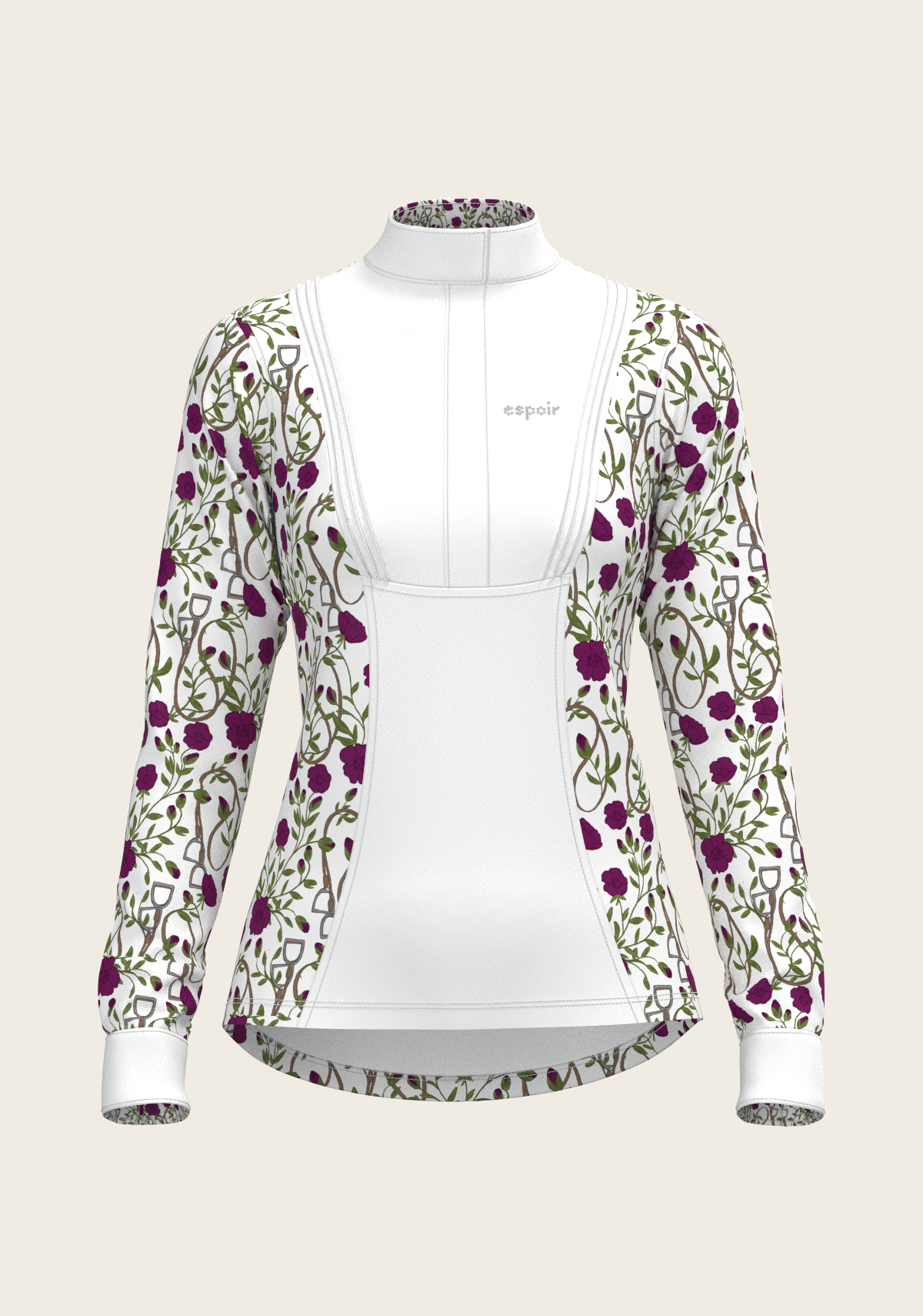 Berry Short Pleated Long Sleeve Show Shirt