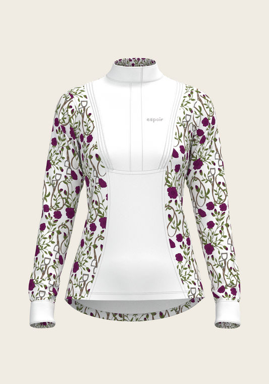 Berry Short Pleated Long Sleeve Show Shirt