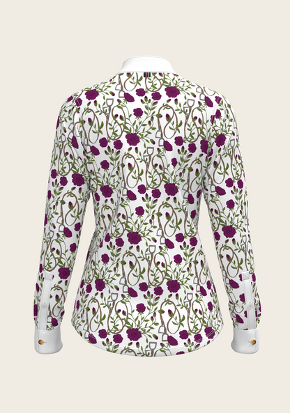 Berry Short Pleated Long Sleeve Show Shirt