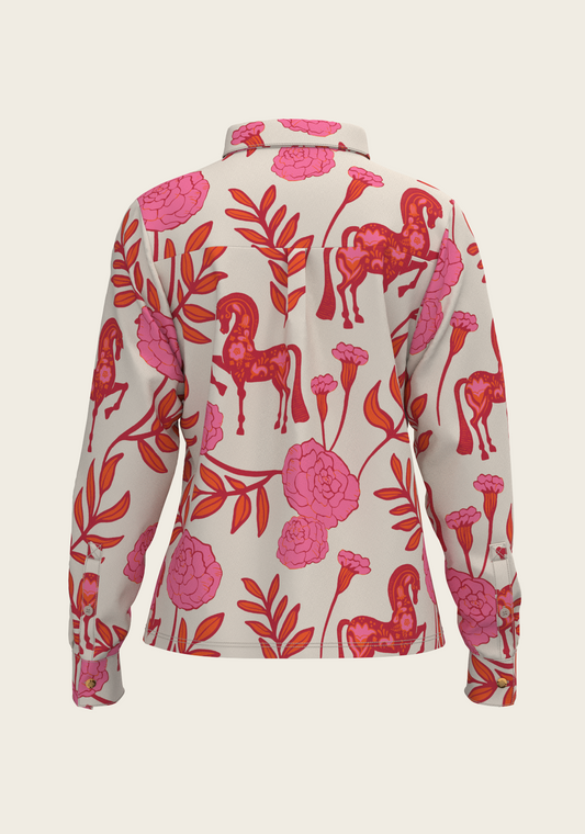 Peony in Pink Ladies Loose Fitting
