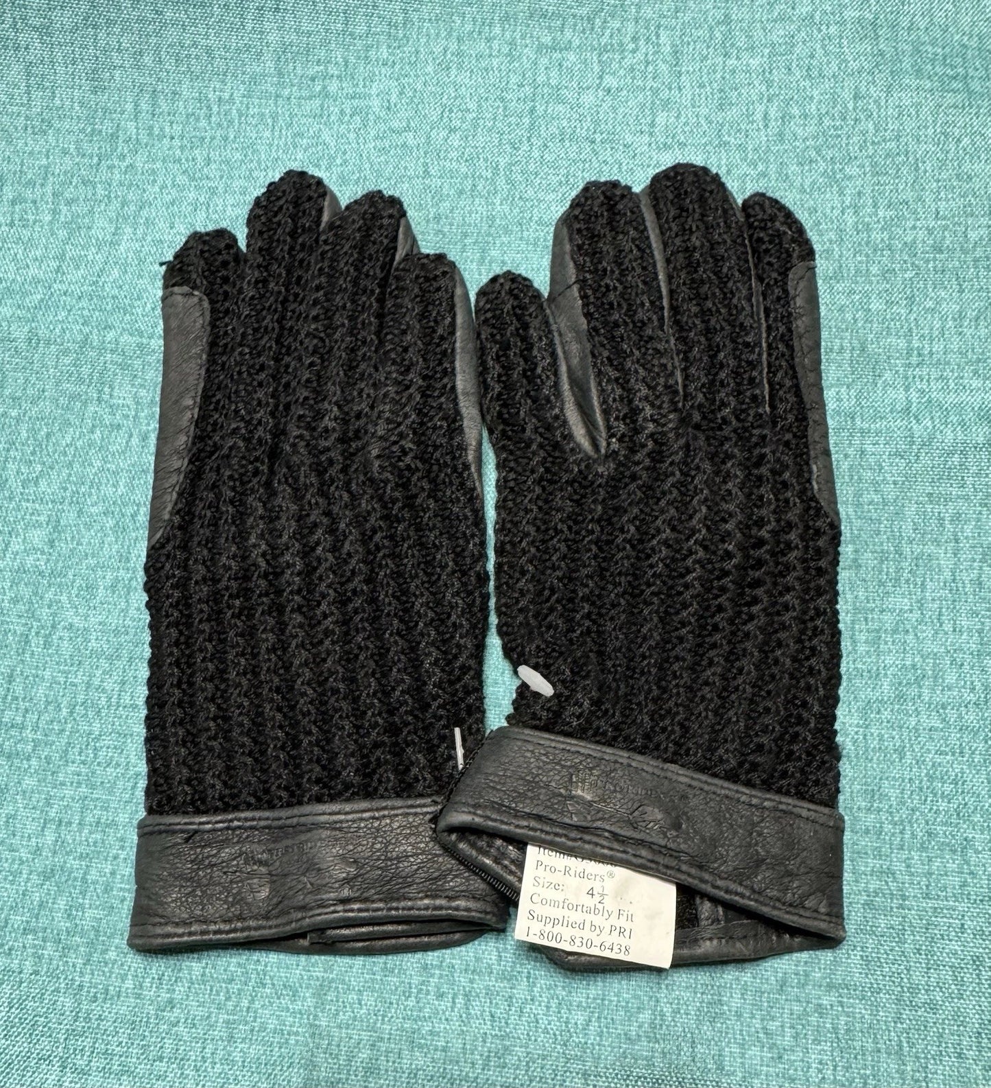 NEW PRI Size 4 1/2 G3066 Crochet Back Riding Gloves