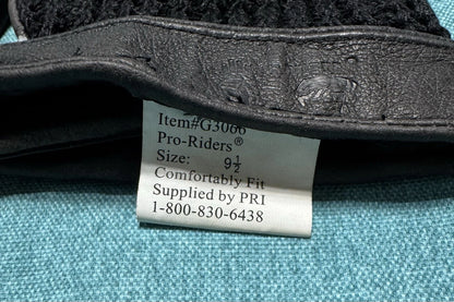 NEW PRI Size 9  1/2 G3066 Crochet Back Riding Gloves