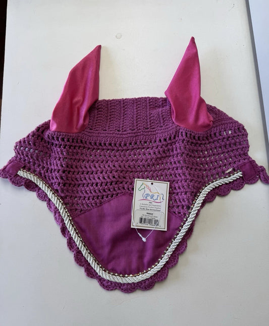 *NEW* PRI (Pacific Rim International) Show Horse Bonnet Size Horse Color Magenta