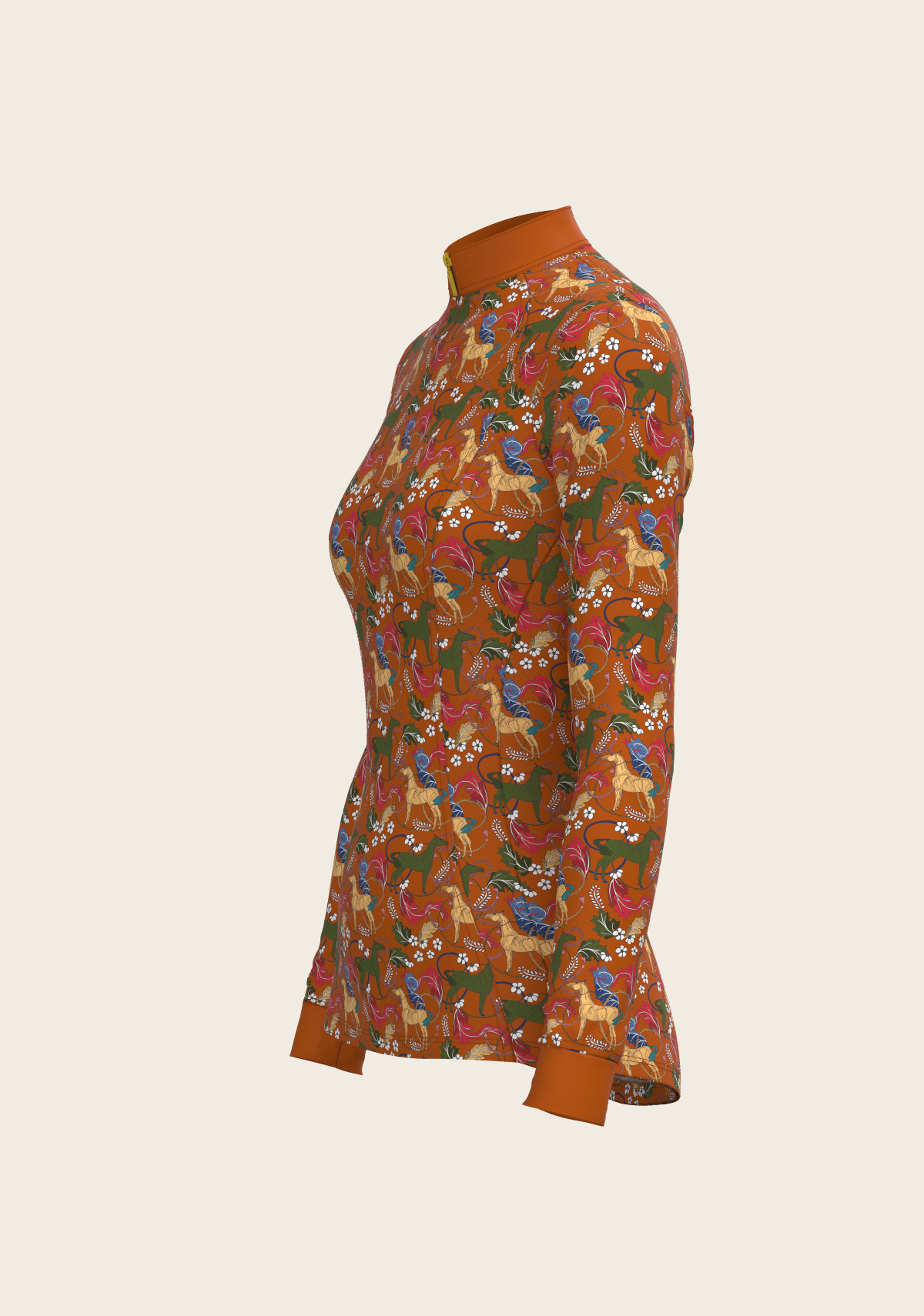 Flower Power Quarter Zip Sun Shirt