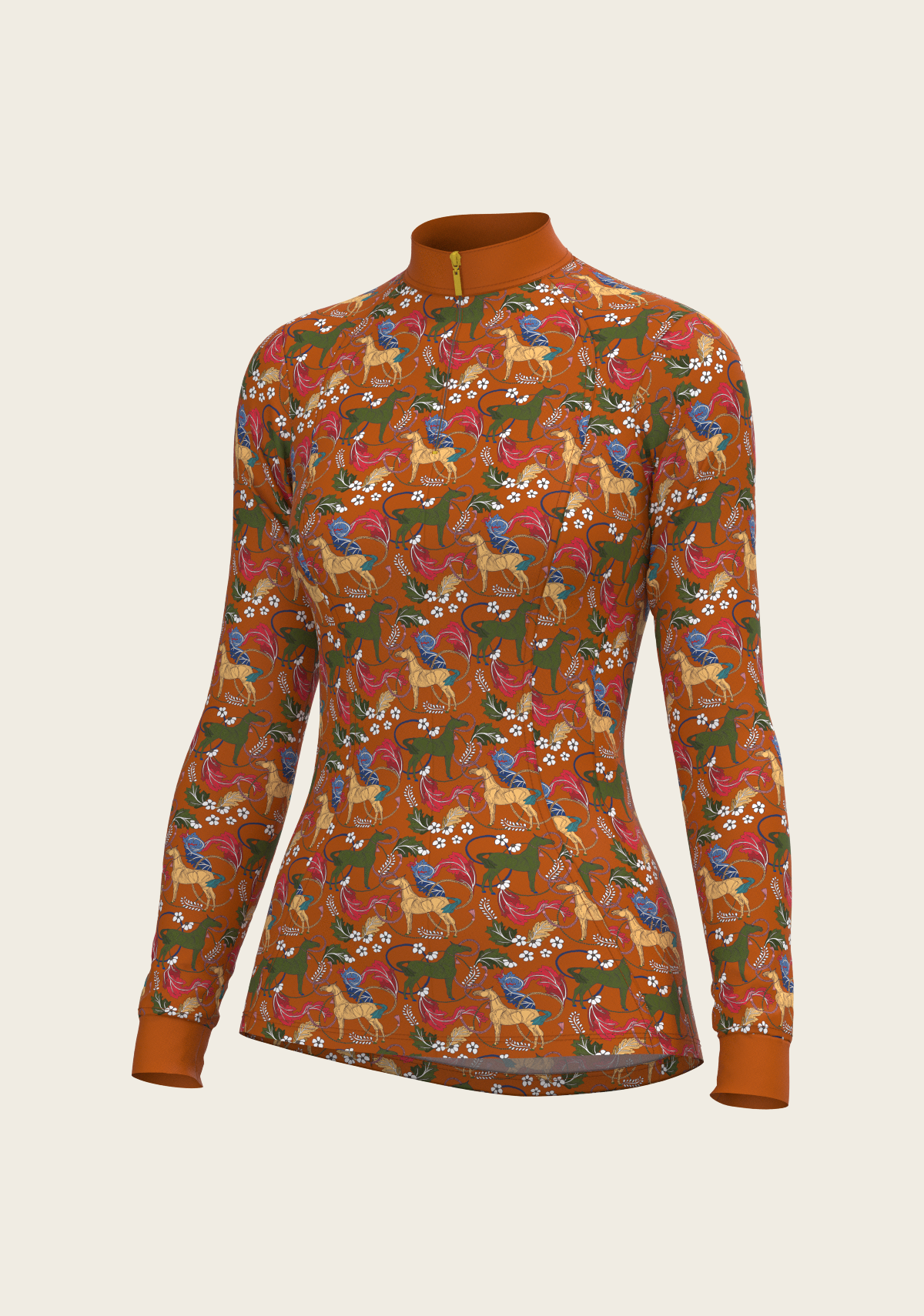 Flower Power Quarter Zip Sun Shirt