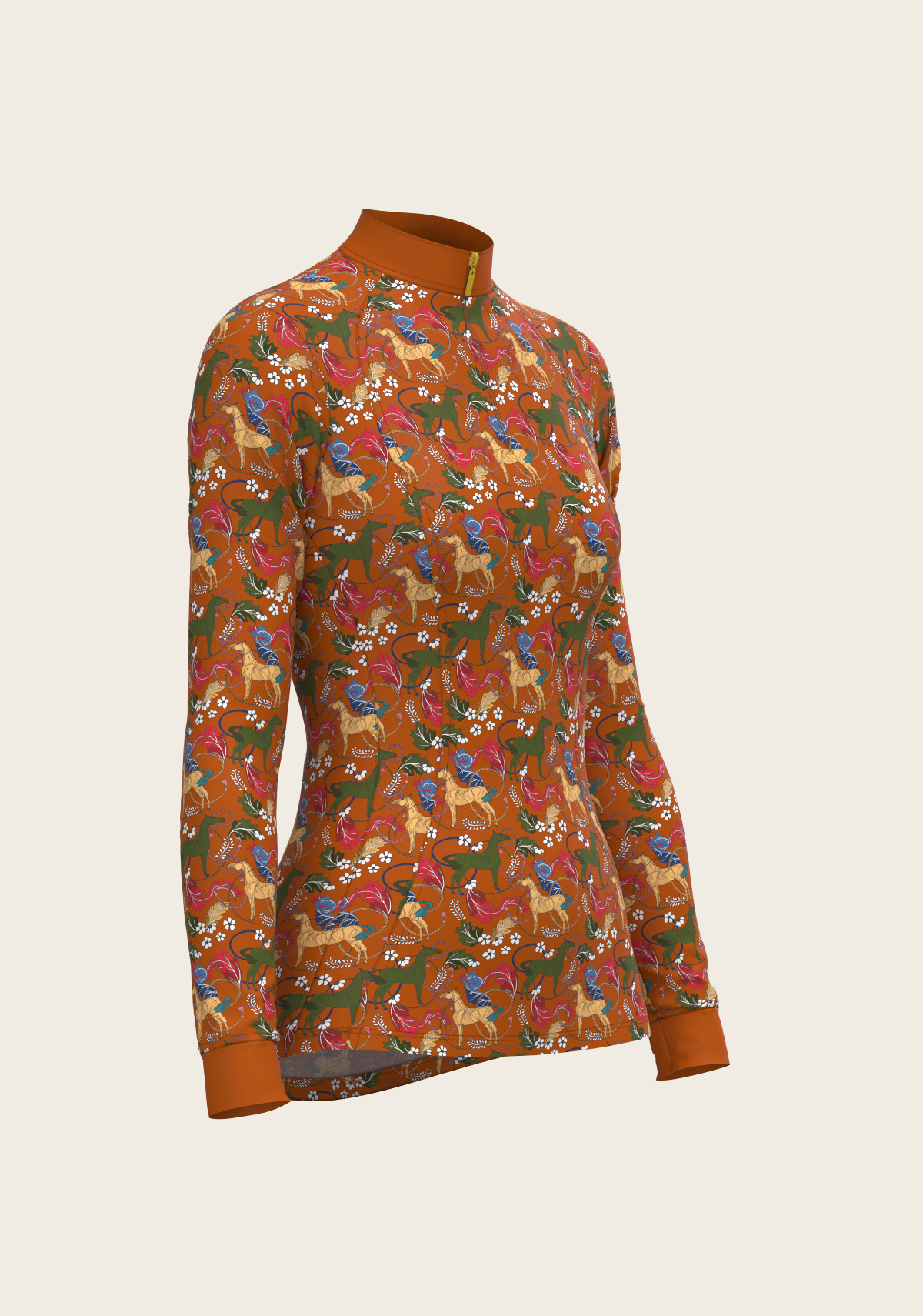 Flower Power Quarter Zip Sun Shirt