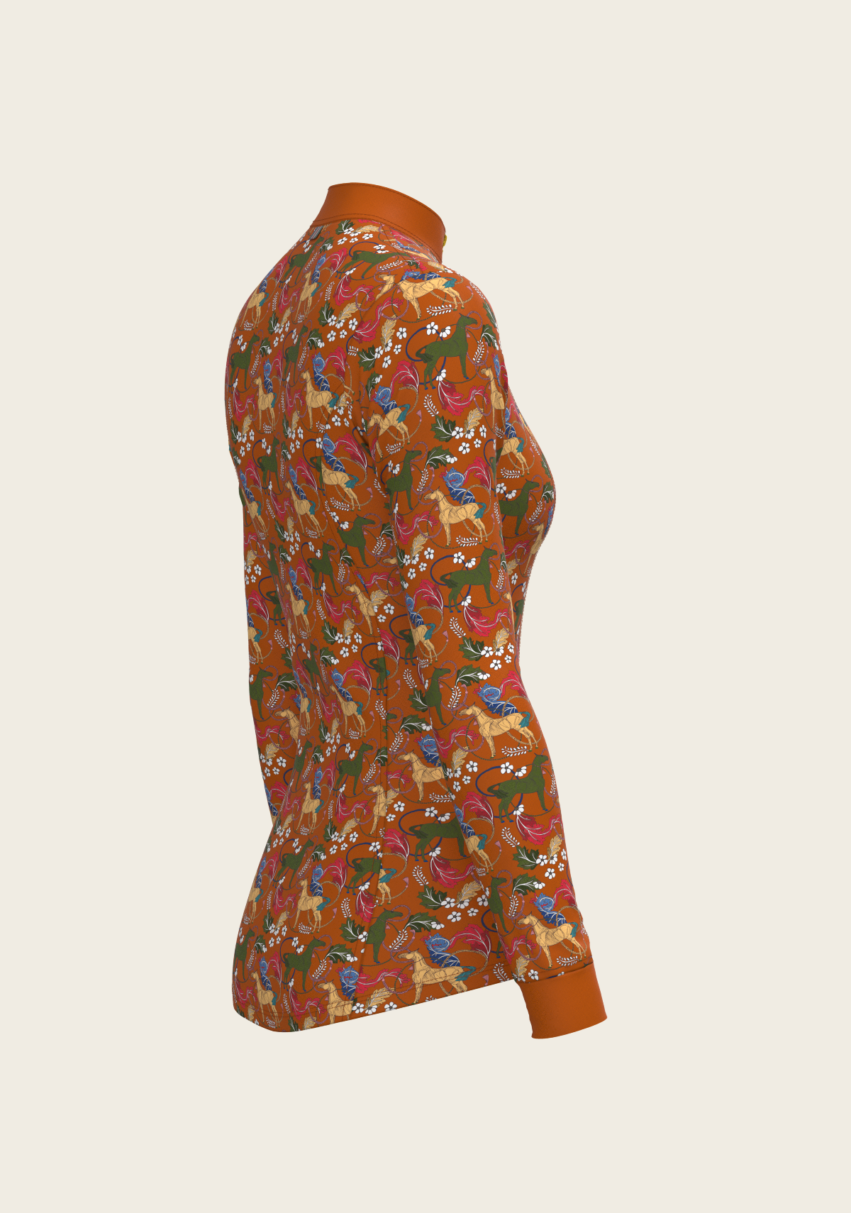 Flower Power Quarter Zip Sun Shirt