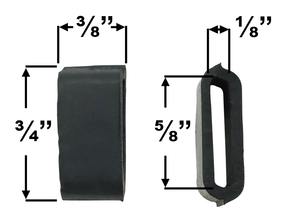 Rubber Bridle Keepers - Pack of 10