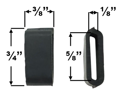 Rubber Bridle Keepers - Pack of 10