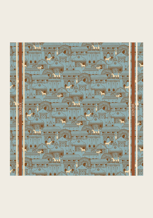 Horse Town Symphony Square Scarf