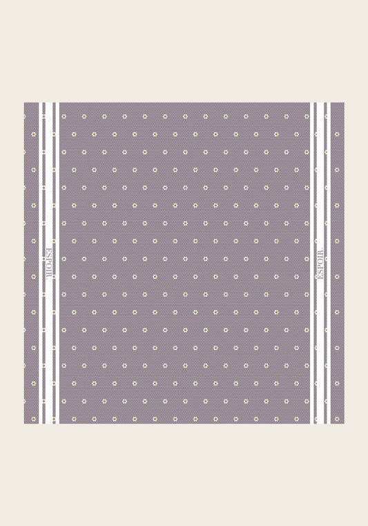 Mosaic Daisies in Lavender Square Scarf