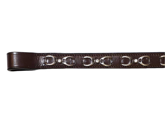 Nickel Stirrups Browband