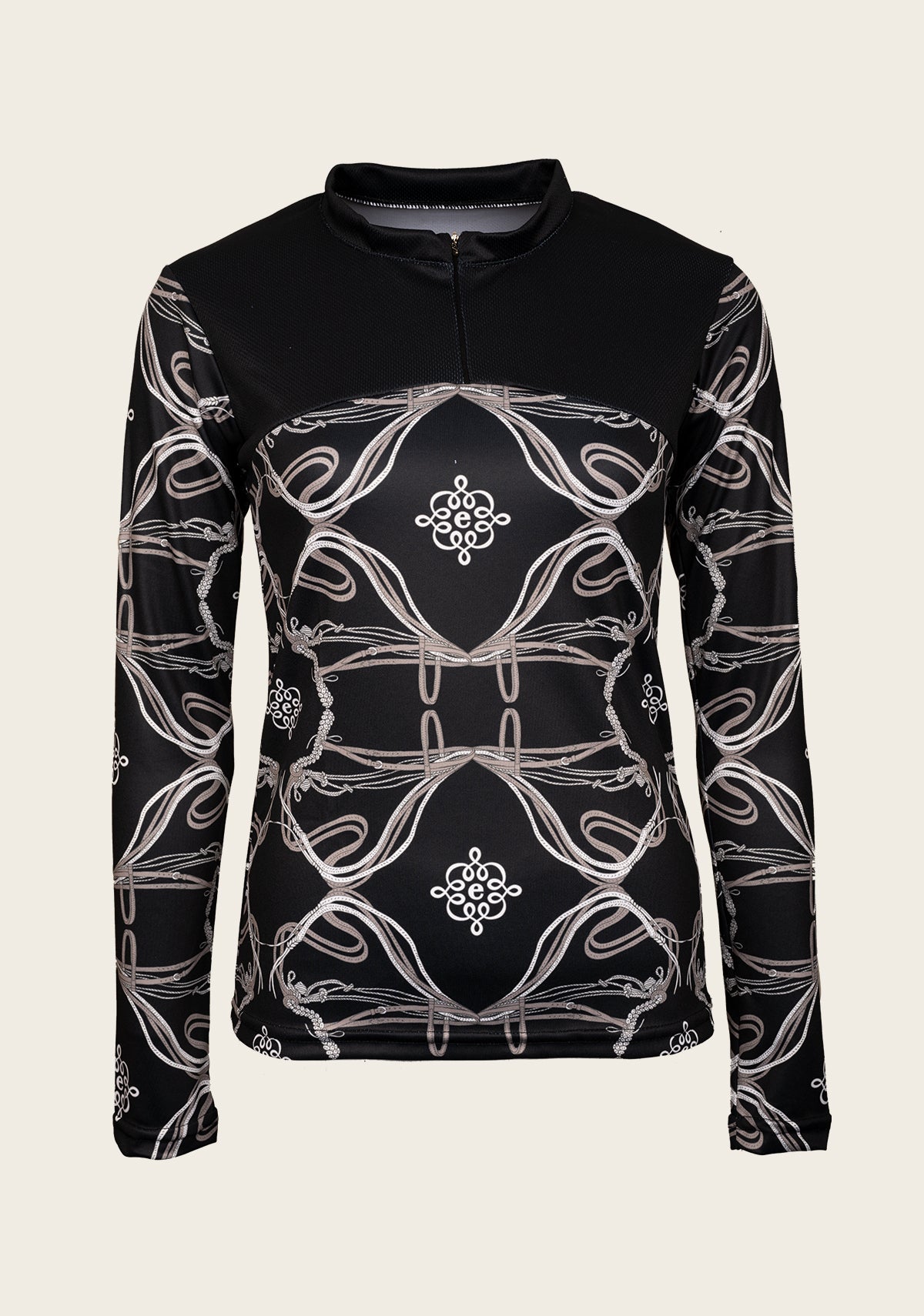 Black Roped Horses Zip-Tee