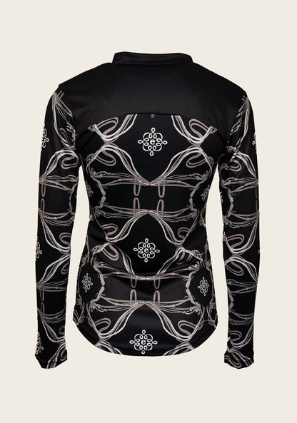 Black Roped Horses Zip-Tee